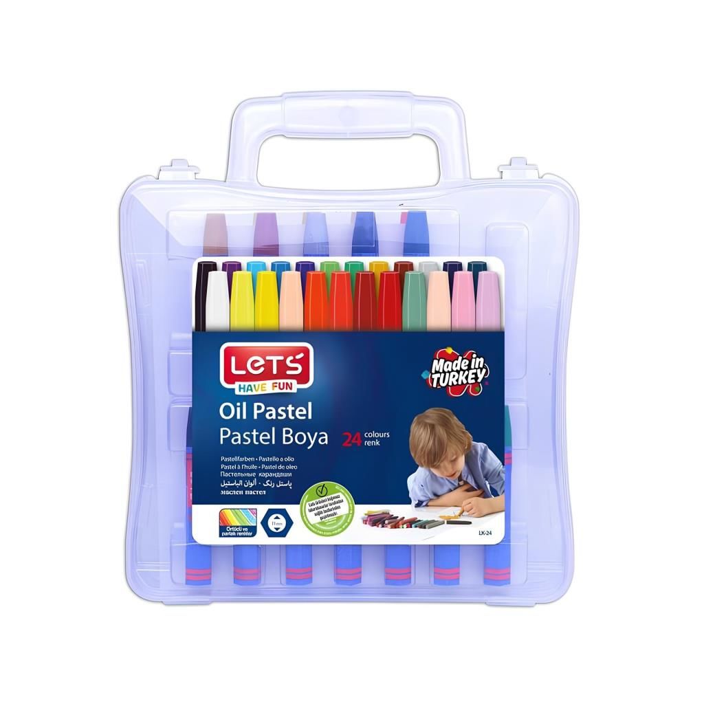 Lets 24 Lü Çantalı Pastel Boya LK-24