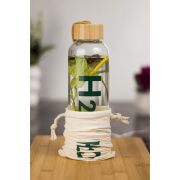 Tohana Bambu Kapaklı Cam Matara 600 Ml. THN75175