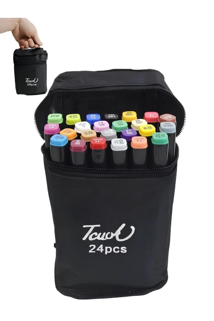 Touch Çift Uçlu Fosforlu Kalem 24 Renk Art Marker