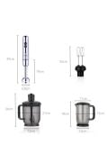 Korkmaz A447-16 Mia Mega Blender Seti Inox/Krom