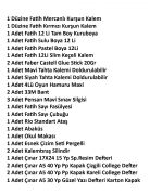 Fatih İlkokul 1. Sınıf Kırtasiye Seti 29 Parça Başlangıç Full Tam Set KRTSET2