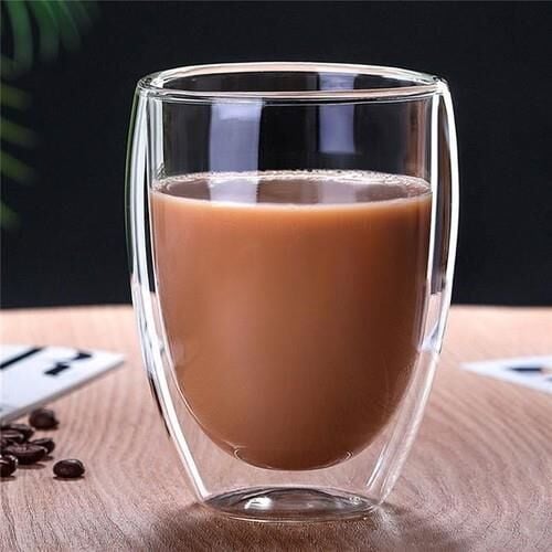 Perotti Çift Cidarlı Cam Bardak Kupa 300 ml 12458