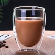 Perotti Çift Cidarlı Cam Bardak Kupa 300 ml 12458