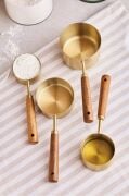 Perotti Vasto Gold Ahşap Saplı 4 Lü Ölçü Kaşığı Büyük Boy 17743