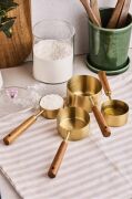Perotti Vasto Gold Ahşap Saplı 4 Lü Ölçü Kaşığı Büyük Boy 17743