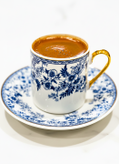 Kapris 6 Kişilik 12 Parça Mavi Kahve Fincan Takımı YX-240905