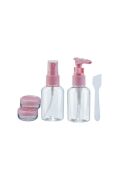 Tohana 5'li Seyahat Tipi Şişe Ve Kutu Seti Pembe THN73845
