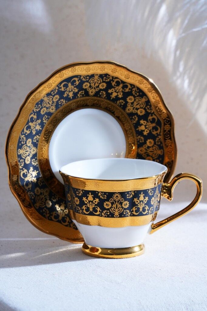 Acar Hadley 12 Parça 6 Kişilik Kahve Fincan Takımı Siyah 06928