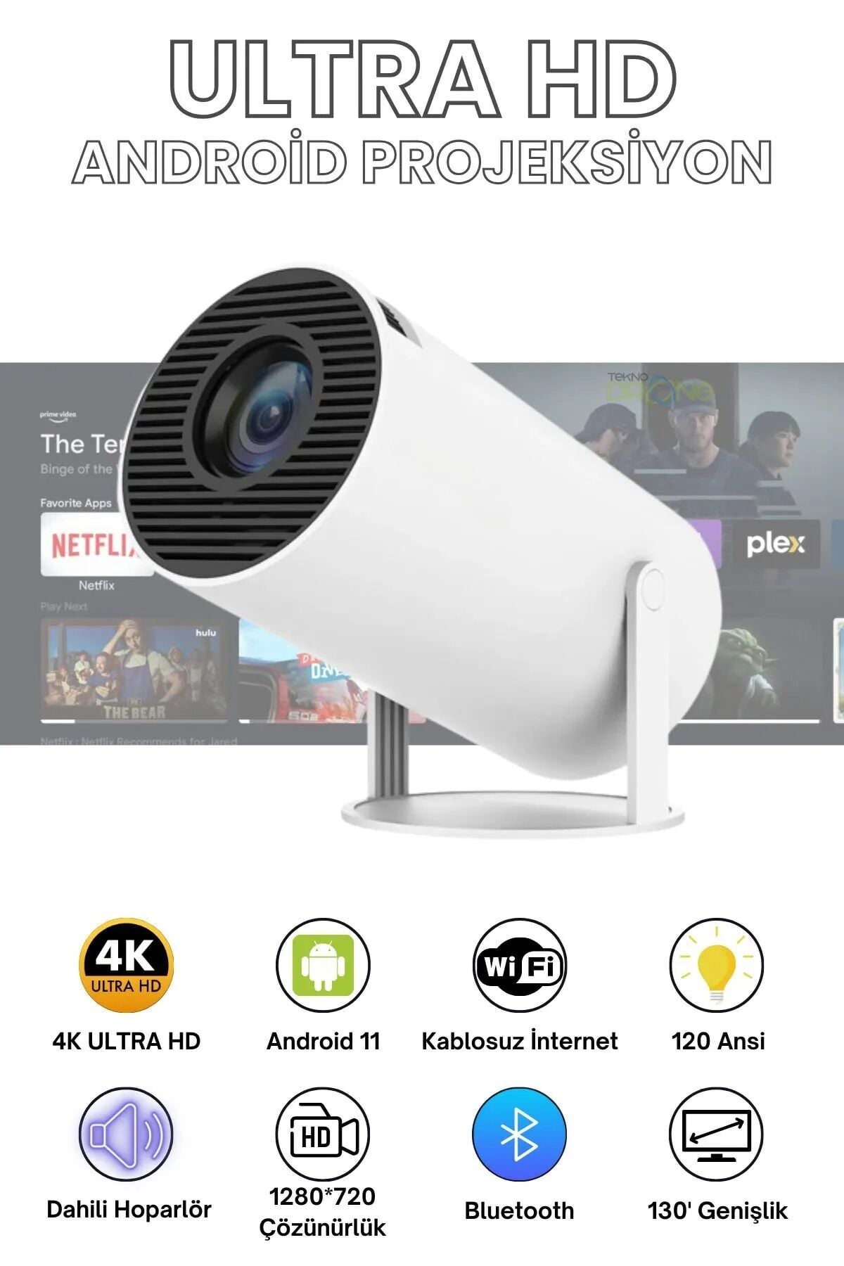 Blic Ultra Hd Projeksiyon Cihazı HY300