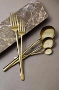 Perotti Moreno 30 Parça Çatal Kaşık Takımı 6 Kişilik Gold 14569