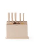 Arow Vanni Bıçaklı Ve Standlı Kesme Tahtası Seti 36,5x32 Cm TR-4161