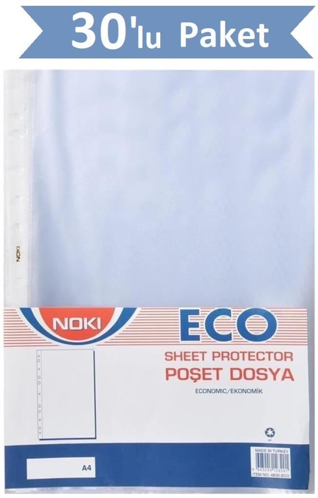 Noki Eco A4 Poşet Dosya 100' lü 1 Koli