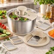 Arow Spinner Salata Kurutma ve Dilimleme Seti TR-7993