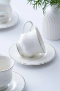 Acar Syt-06064 Veronıca 6 Lı Çay Fincan Takımı Gümüş