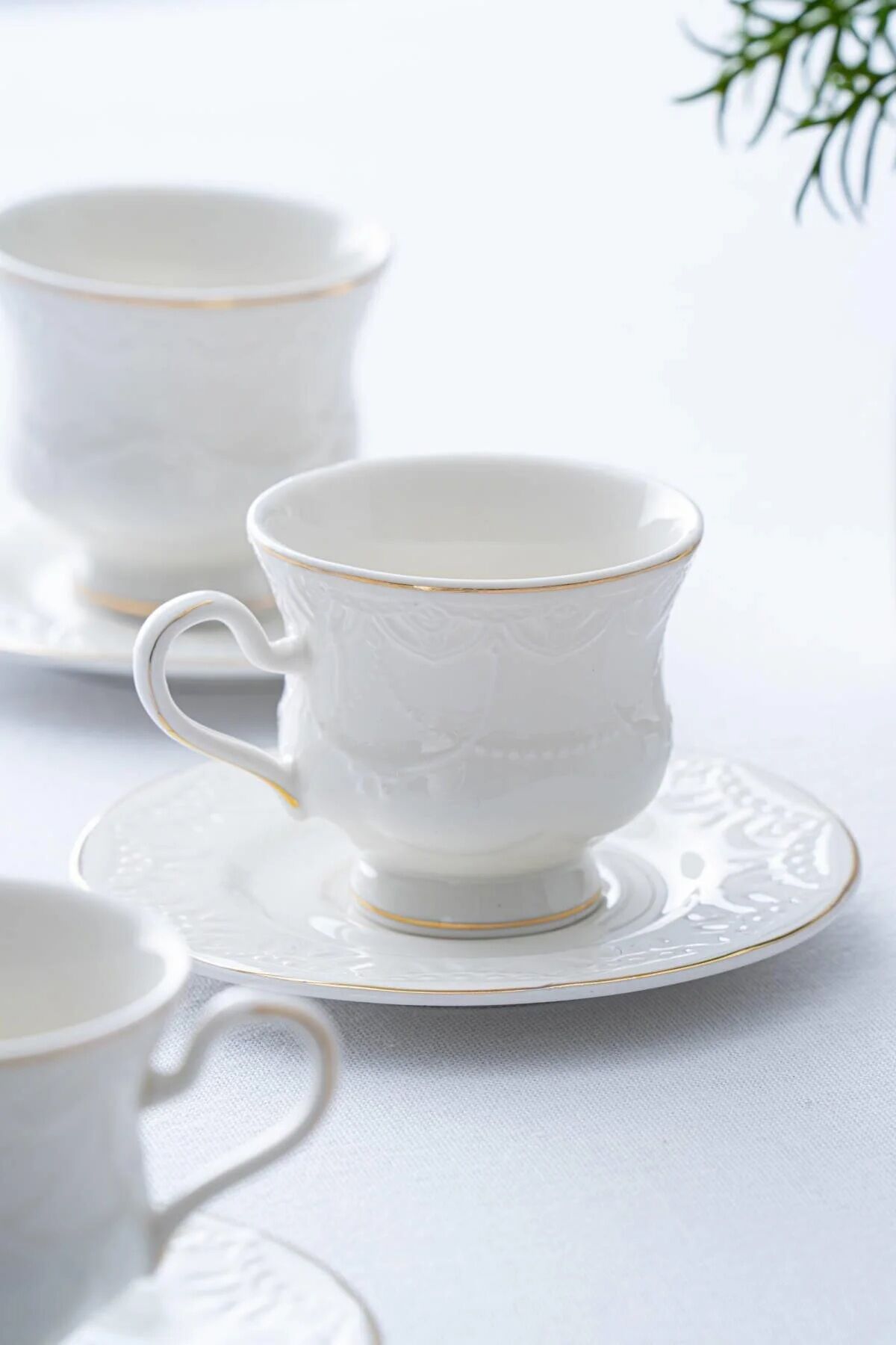 Acar Syt-06064 Veronıca 6 Lı Çay Fincan Takımı Altın