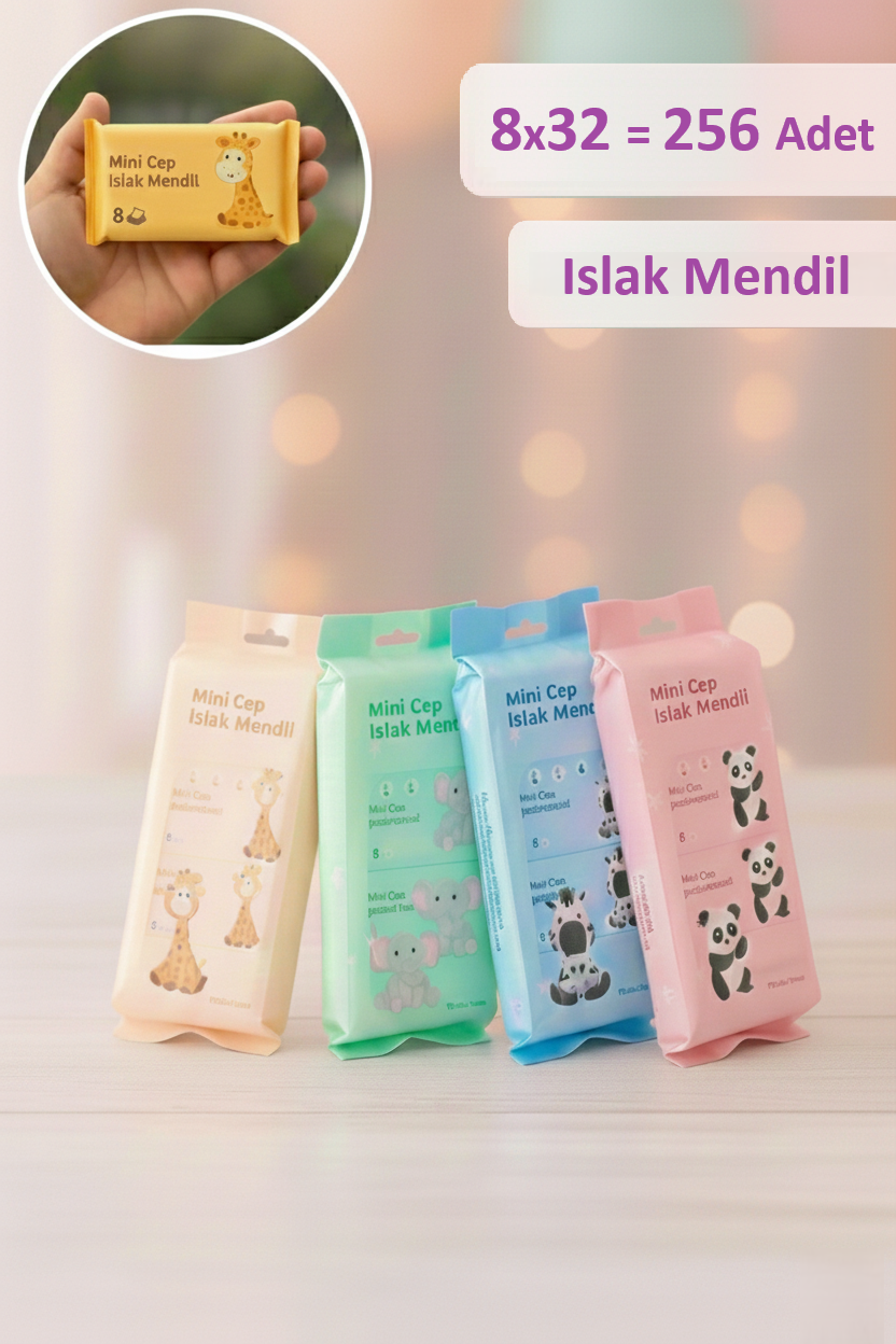 Kapris Mini Cep Islak Mendil 4x8 32 Adet KAP-1419