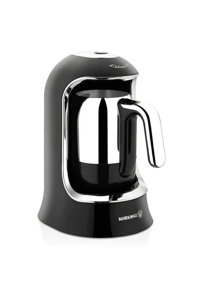 Korkmaz Kahvekolik Otomatik Kahve Makinası Siyah-Krom A860-07