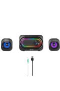 Mikado Rgb Ledli 2.1 Gaming Hoparlör 5W+3Wx2USB MD-511